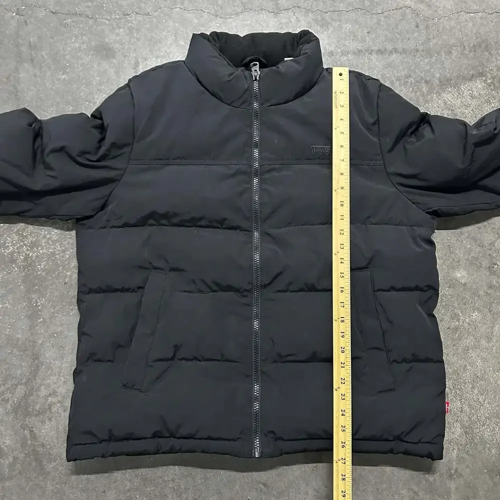 Levi's Men's Black Quilted Insulated Puffer Jacket